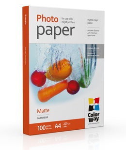 ColorWay | Photo Paper | PM220100A4 | White | 220 g/m² | A4 | Matte  Hover