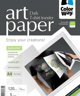  ART T-shirt transfer (dark) | Photo Paper | 120 g/m² | A4 | A4  Hover