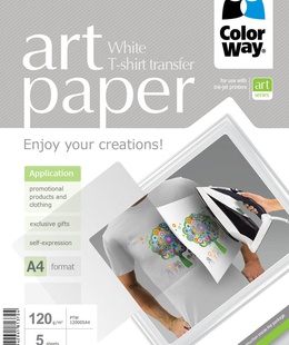  ART | Photo Paper T-shirt transfer (white) | 120 g/m² | A4  Hover