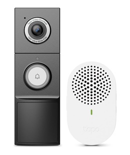  TP-LINK Video Doorbell Camera | Tapo D235 | 5 MP | 1.18mm/F1.8 | IP66 | H.264 | Micro SD  Hover