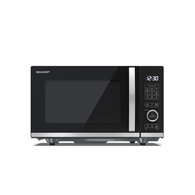 Mikroviļņu krāsns Sharp | Microwave Oven with Grill | YC-QG204AE-B | Free standing | 20 L | 800 W | Grill | Black