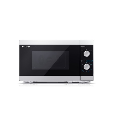 Mikroviļņu krāsns Sharp | Microwave Oven | YC-MS01E-S | Free standing | 20 L | 800 W | Silver