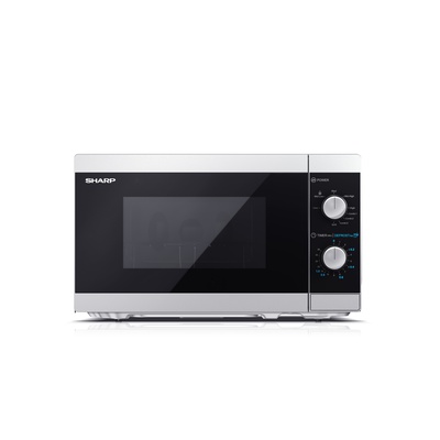 Mikroviļņu krāsns Sharp | Microwave Oven with Grill | YC-MG01E-S | Free standing | 800 W | Grill | Silver