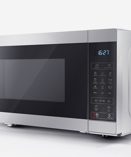 Mikroviļņu krāsns Sharp | Microwave Oven with Grill | YC-MG81E-S | Free standing | 900 W | Grill | Silver  Hover