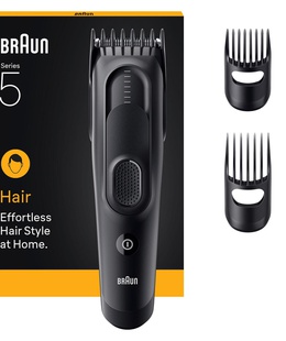  Braun Hair Clipper | HC5530 Series 5 | Cordless | Number of length steps 17 | Black  Hover