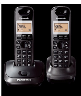  Panasonic | Cordless | KX-TG2512FXT | Built-in display | Caller ID | Black | Conference call | Phonebook capacity 50 entries | Speakerphone | Wireless connection  Hover