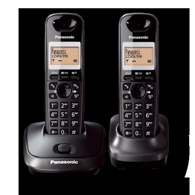  Panasonic | Cordless | KX-TG2512FXT | Built-in display | Caller ID | Black | Conference call | Phonebook capacity 50 entries | Speakerphone | Wireless connection