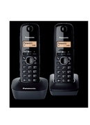  Panasonic | Cordless | KX-TG1612FXH | Built-in display | Caller ID | Black | Conference call | Phonebook capacity 50 entries | Wireless connection