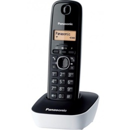  Panasonic | Cordless | KX-TG1611FXW | Built-in display | Caller ID | Black/White | Phonebook capacity 50 entries | Wireless connection