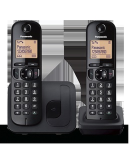  Panasonic | Cordless | KX-TGC212FXB | Built-in display | Caller ID | Black | Phonebook capacity 50 entries | Speakerphone  Hover