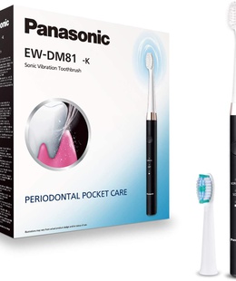 Birste Panasonic | Electric Toothbrush | EW-DM81-K503 | Rechargeable | For adults | Number of brush heads included 2 | Number of teeth brushing modes 2 | Sonic technology | White/Black  Hover