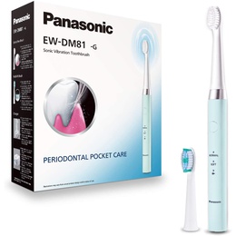 Birste Panasonic | Electric Toothbrush | EW-DM81-G503 | Rechargeable | For adults | Number of brush heads included 2 | Number of teeth brushing modes 2 | Sonic technology | White/Mint