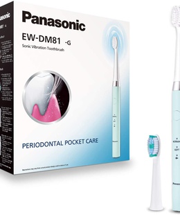 Birste Panasonic | Electric Toothbrush | EW-DM81-G503 | Rechargeable | For adults | Number of brush heads included 2 | Number of teeth brushing modes 2 | Sonic technology | White/Mint  Hover