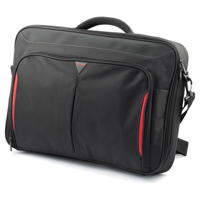  Targus | CN418EU | Clamshell Laptop Bag | Briefcase | Black/Red | 17-18  | Shoulder strap