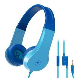 Austiņas Motorola | Kids Wired Headphones | Moto JR200 | Over-Ear Built-in microphone | Over-Ear | 3.5 mm plug | Blue