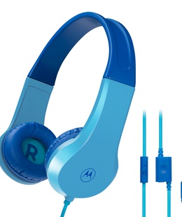 Austiņas Motorola | Kids Wired Headphones | Moto JR200 | Over-Ear Built-in microphone | Over-Ear | 3.5 mm plug | Blue  Hover