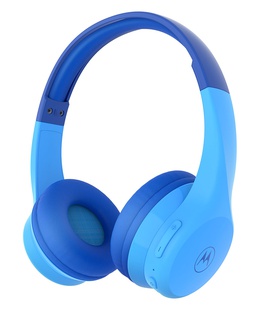 Austiņas Motorola Kids Headphones Moto JR300 Built-in microphone Over-Ear Wireless Bluetooth Bluetooth Blue  Hover
