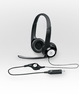 Austiņas Logitech | Computer headset | H390 | On-Ear Built-in microphone | USB Type-A | Black  Hover