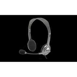 Austiņas Logitech | Stereo headset | H111 | On-Ear Built-in microphone | 3.5 mm | Grey