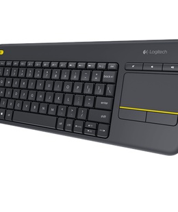 Tastatūra Logitech | K400 Plus | Keyboard with Trackpad | Wireless | NL | Black | USB port | 380 g  Hover