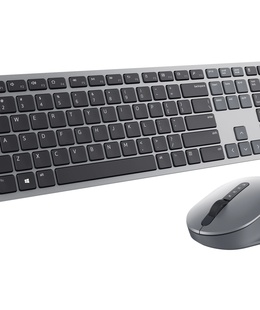 Tastatūra Premier Multi-Device Keyboard and Mouse | KM7321W | Wireless | Ukrainian | Titanium Gray | 2.4 GHz  Hover