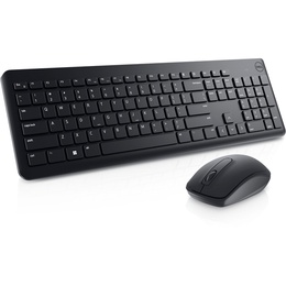 Tastatūra Dell Keyboard and Mouse KM3322W Keyboard and Mouse Set Wireless Batteries included US Wireless connection Black