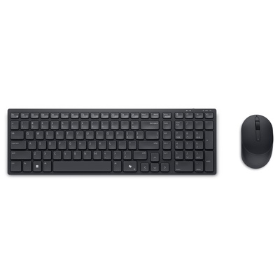 Tastatūra Dell | Silent Keyboard and Mouse | KM555 | Keyboard and Mouse Set | Wireless | US International (QWERTY) | Black | 2.4 GHz