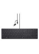 Tastatūra Dell | Collaboration Keyboard | KB525C | Keyboard | Wired | Russian (QWERTY) | Black | USB-C