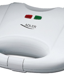  Adler Waffle maker AD 311 700 W Number of pastry 2 Belgium White  Hover