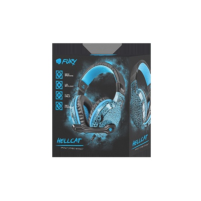 Austiņas Fury | Wired | On-Ear | Gaming Headset | NFU-0863	Hellcat