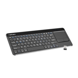 Tastatūra Natec | Keyboard | NKL-0968 Turbo Slim | Keyboard with Trackpad | Wireless | US | m | Black | USB Type-A | 400 g
