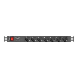  Lanberg Power Distribution unit (PDU) 19 1U 16A 2m 7X Schuko oulets