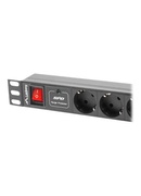  Lanberg Power Distribution unit (PDU) 19 1U 16A 2m 7X Schuko oulets Hover