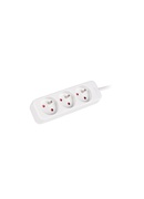  Lanberg Cable Power Strip 3M 3X French Outlets Quality-Grade Copper | PS0-03E-0300-W