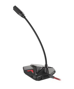 Austiņas Genesis | Gaming microphone | Radium 100 | Black and red | USB 2.0  Hover