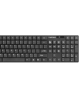 Tastatūra Natec | Keyboard and Mouse | Stringray 2in1 Bundle | Keyboard and Mouse Set | Wireless | Batteries included | US | Black | Wireless connection  Hover