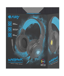 Austiņas Fury | Gaming Headset | Warhawk | Wired | On-Ear  Hover