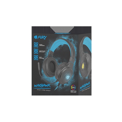 Austiņas Fury | Gaming Headset | Warhawk | Wired | On-Ear