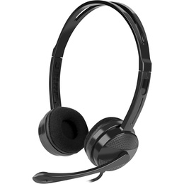 Austiņas Natec | Canary Go | Headset | Wired | On-Ear | Microphone | Noise canceling | Black
