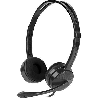 Austiņas Natec | Headset | Canary Go | Wired | On-Ear | Microphone | Noise canceling | Black