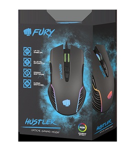 Pele Fury | Gaming Mouse | Wired | Fury Hustler | Optical | Gaming Mouse | Black | Yes  Hover