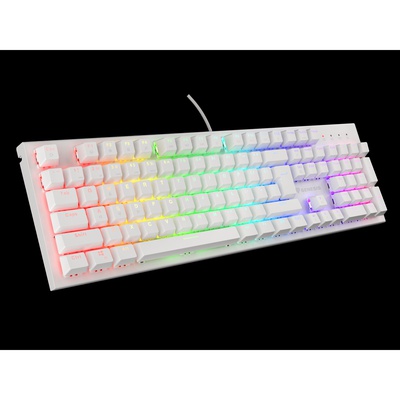 Tastatūra Genesis | THOR 303 | White | Gaming keyboard | Wired | RGB LED light | US | 1.8 m | Brown Switch