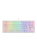 Tastatūra Genesis | THOR 303 TKL | Gaming keyboard | RGB LED light | US | White | Wired | 1.8 m | Brown Switch Hover