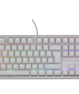 Tastatūra THOR 303 | Mechanical Gaming Keyboard | Wired | US | White | USB Type-A | Outemu Peach Silent  Hover