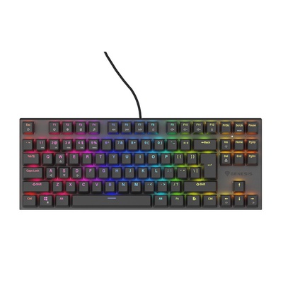 Tastatūra THOR 303 | Mechanical Gaming Keyboard | Wired | US | Black | USB Type-A | Outemu Peach Silent