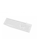 Tastatūra Natec | Keyboard | Nautilus NKL-1951 | Keyboard | Wired | US | White | USB Type-A | 390 g