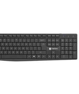 Tastatūra Natec | Keyboard and Mouse | Squid 2in1 Bundle | Keyboard and Mouse Set | Wireless | US | Black | Wireless connection  Hover