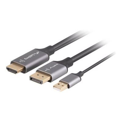  Lanberg HDMI (M) to Displayport (M) cable 4K