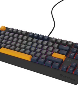 Tastatūra THOR 230 | Mechanical Gaming Keyboard | Wired | US | Naval Blue Negative | USB Type-A | Outemu Panda  Hover