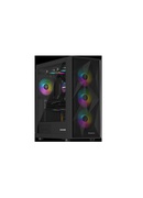  Genesis Gaming PC Case | Diaxid 605 ARGB | Black | Midi Tower | Power supply included No